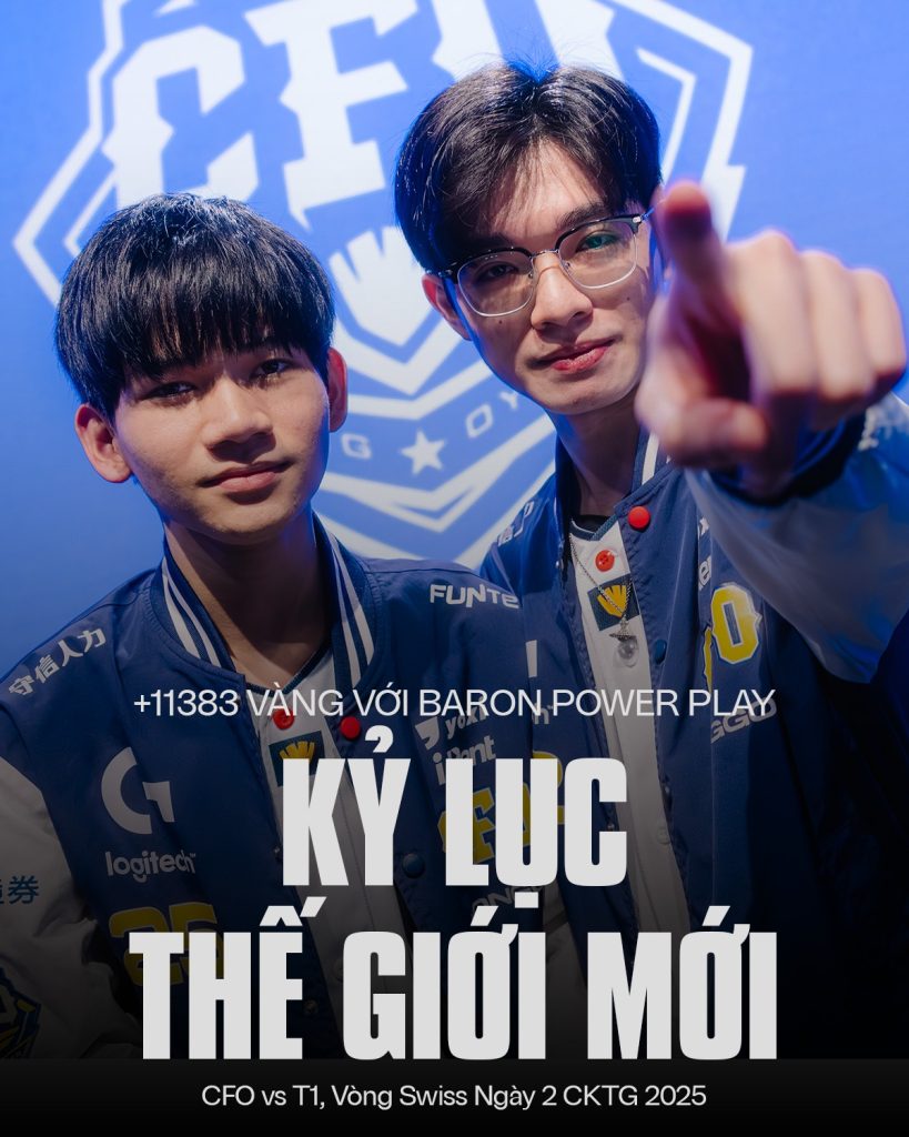 CFO lập kỷ lục “khủng” trong lịch sử CKTG, lấy luôn T1 “làm nền”