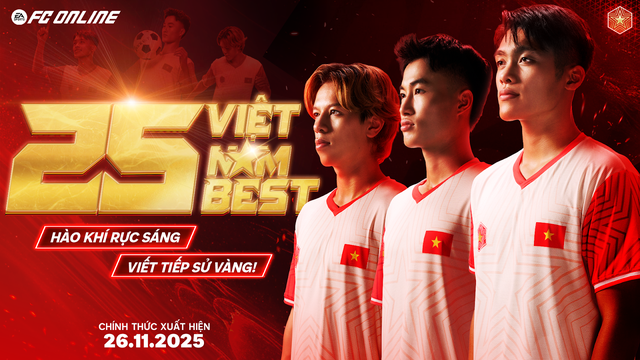 Dàn sao trẻ của U22 Việt Nam xuất hiện trong FC Online với mùa thẻ 25 Vietnam Best