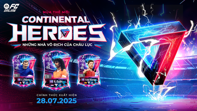 FC Online gây sốc với mùa thẻ Continental Heroes: Messi vượt Ronaldo, dàn huyền thoại “siêu upgrade”