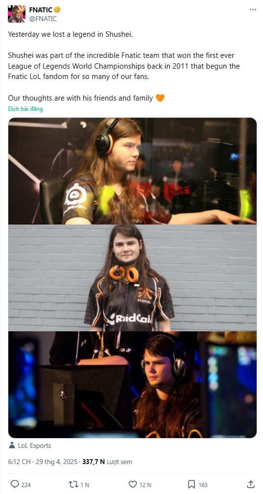 FMVP đầu tiên trong lịch sử CKTG qua đời vì ung thư