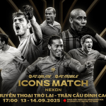 ICONS Match 2025: Các huyền thoại bóng đá trở lại – Tái hiện ký ức huy hoàng