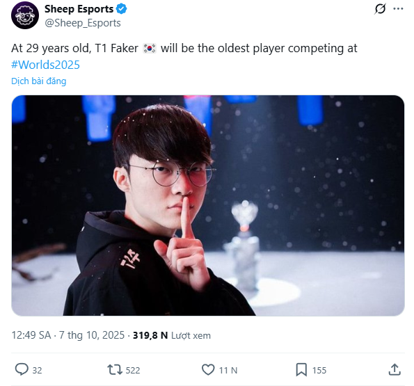 Loạt kỷ lục “khủng” tại CKTG 2025 chờ đợi Faker