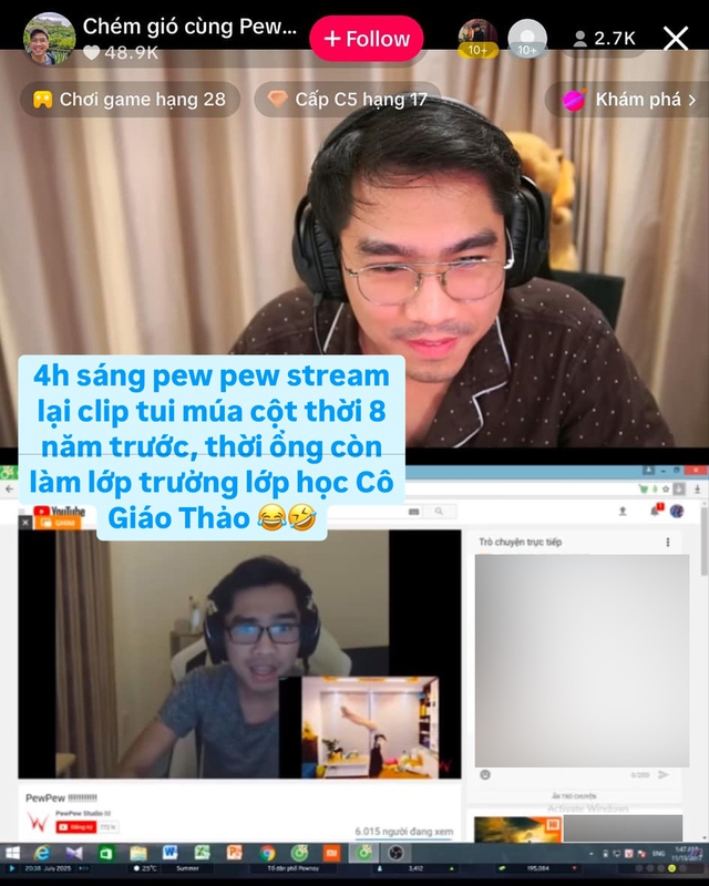 PewPew restream clip của hot girl, chính chủ lộ diện khiến fan được phen “đỏ mặt”