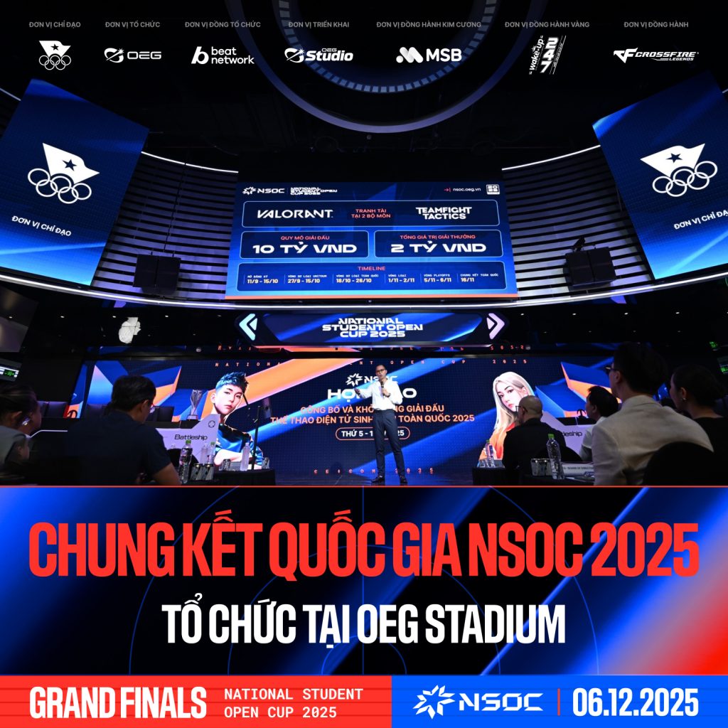 Điểm danh các đội tuyển và tuyển thủ tranh tài ở vòng Chung kết Quốc gia NSOC 2025