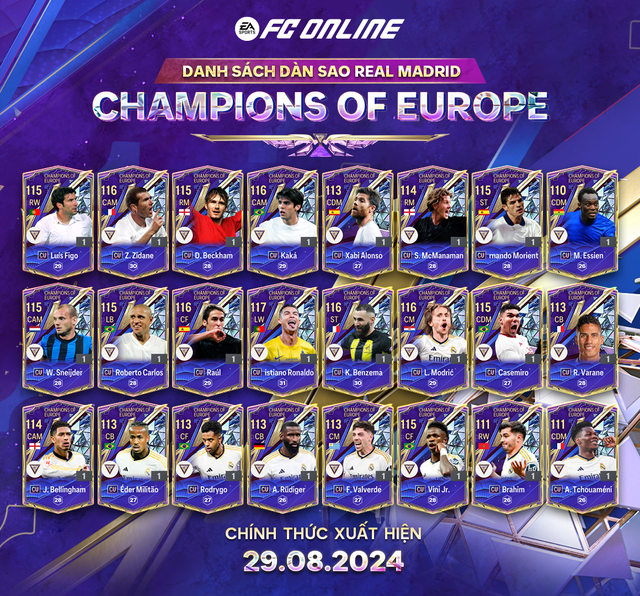 FC Online vinh danh những nhà vô địch Champions League