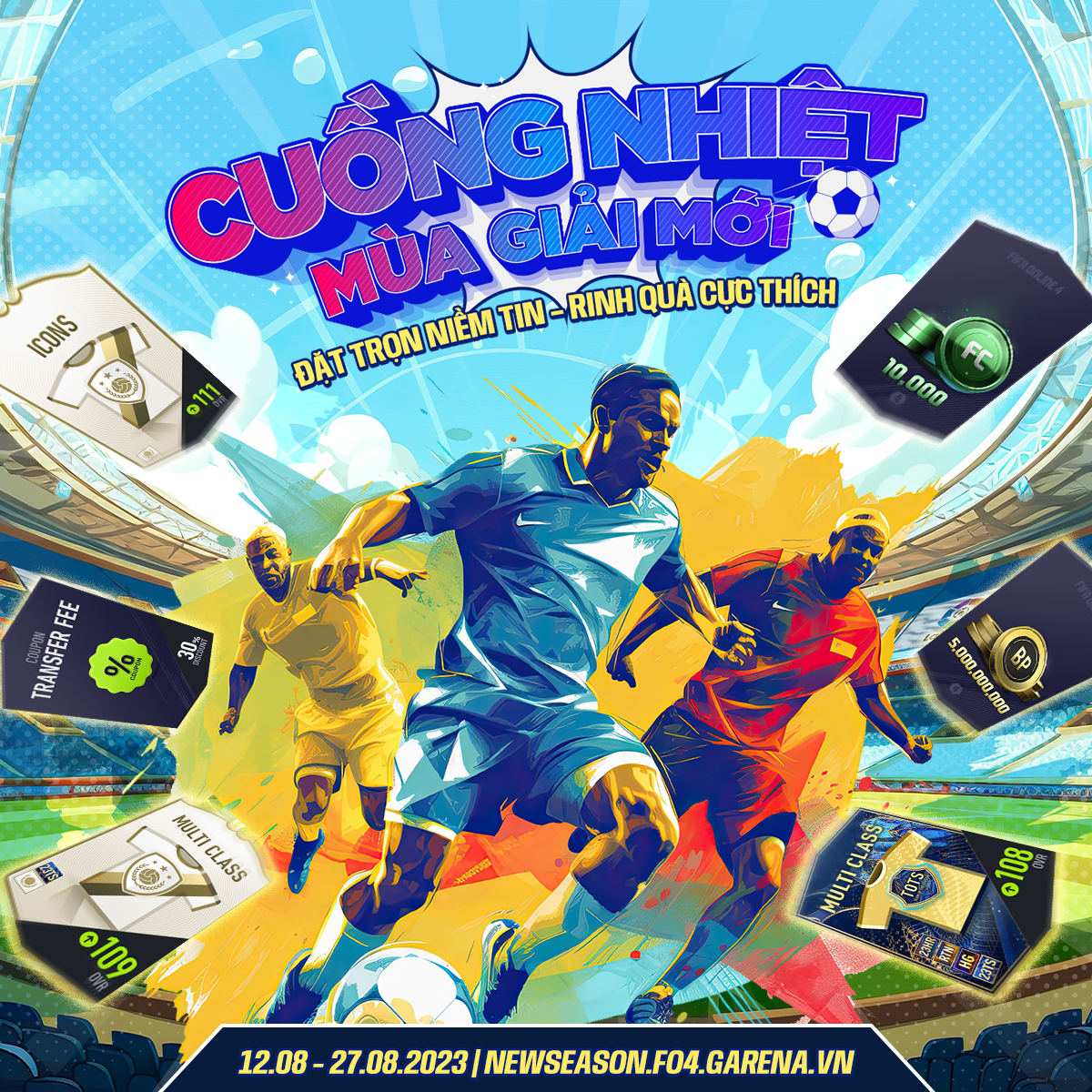 FC Online: Đón cơn mưa quà khủng miễn phí tại sự kiện đồng hành mùa giải mới