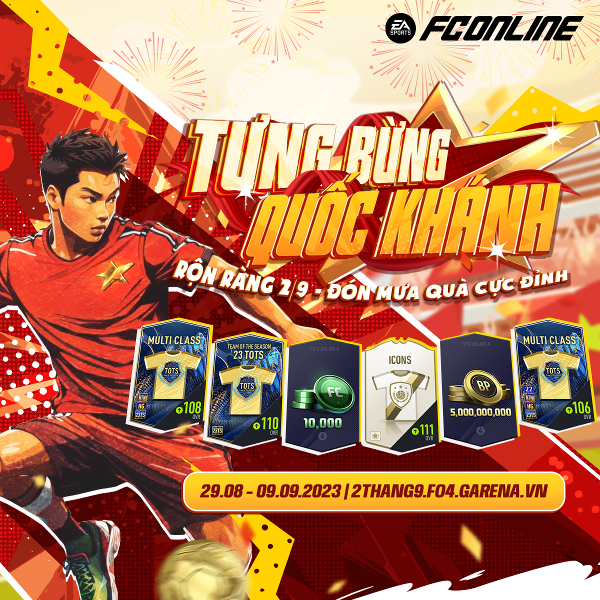 FC Online: Rộn ràng đón Quốc Khánh với hàng loạt quà tặng khủng