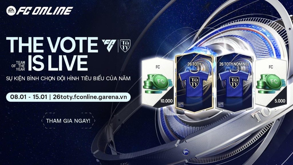 FC Online: Danh sách đề cử cho đội hình 26 Team Of The Year chính thức lộ diện